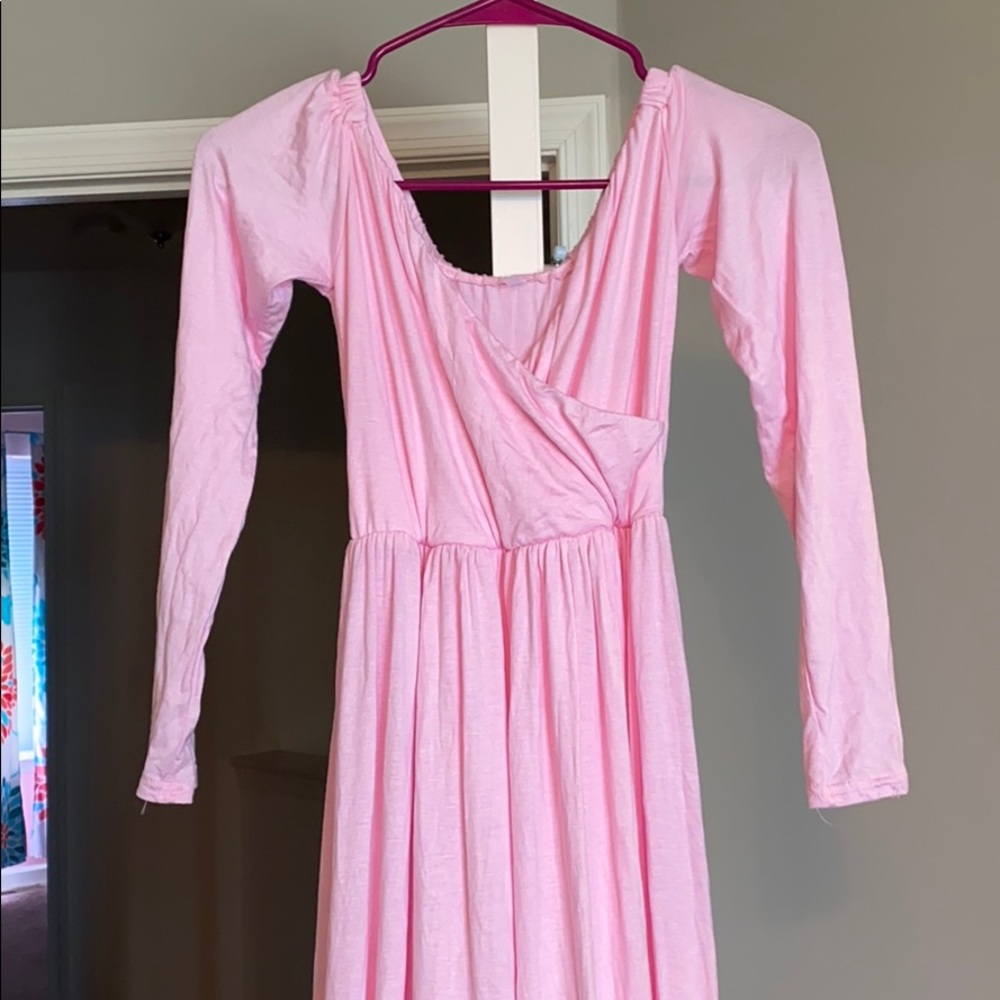 Light pink maternity gown